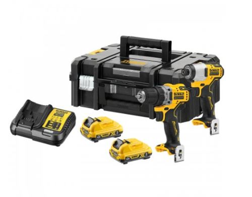 DEWALT Combo set baterijskega orodja 12V DCK2110L2T