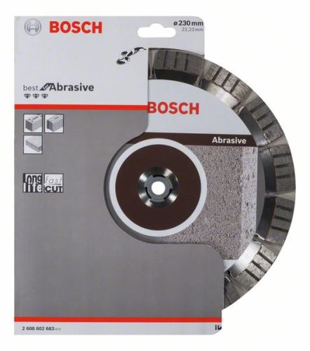 BOSCH Diamantna rezalna plošča Best for Abrasive 230 x 22,23 x 2,4 x 15 mm 2608602683