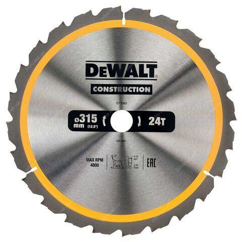 DEWALT Žagin list za les 315 x 30 mm DT1961