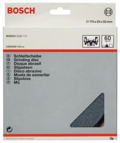 BOSCH Brusilna plošča za dvojni brusilnik 175 mm, 32 mm, 60 2608600110