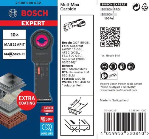 BOSCH EXPERT STARLOCKMAX MAII32APIT, 10 kosov 2608900032