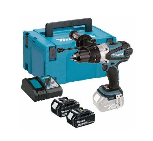 Makita Akumulatorski udarni vijačnik Li-ion LXT 18V/5,0 Ah, Makpac DHP458RTJ