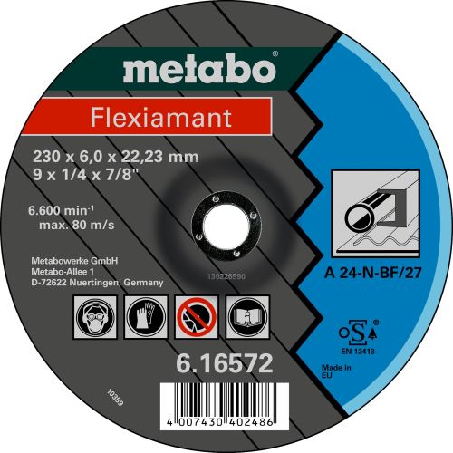 METABO Rezalna plošča - jeklo 125x4,0x22,2 mm 616680000