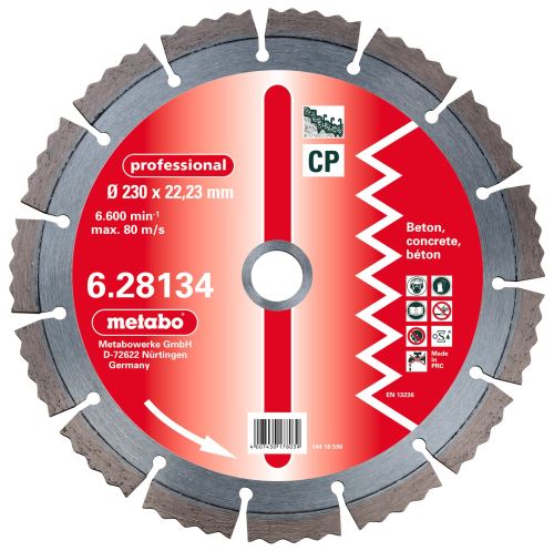 METABO Diamantna plošča 150x22,23 mm, profesionalna, CP 628132000