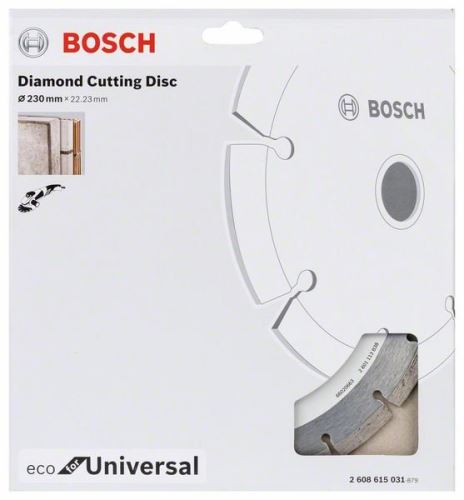 BOSCH Diamantna rezalna plošča ECO For Universal 115.x22.23x2.0x7 (10 kosov) 2608615040