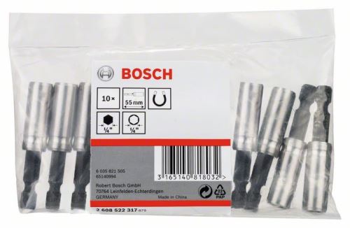 BOSCH Univerzalno držalo s 1/4" šestrobim steblom, magnetno (10 kosov) 2608522317