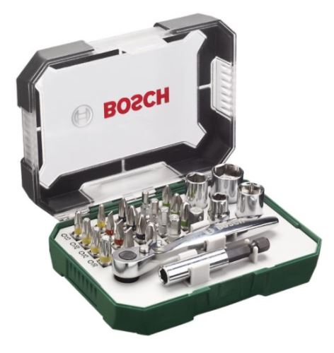 BOSCH 26-delni mini set izvijačev z ragljo 2607017322