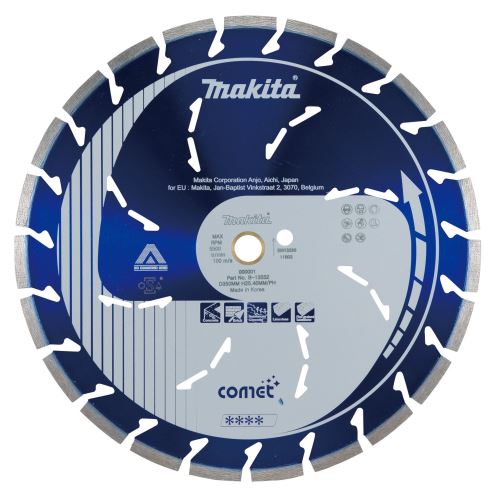 MAKITA diamantna rezalna plošča Comet Rapid 350x25,4 mm B-13552