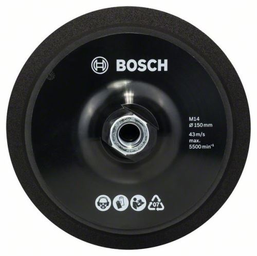 BOSCH Podložna plošča M14, premer 150 mm, z ježkom Premer = 150 mm 2608612027