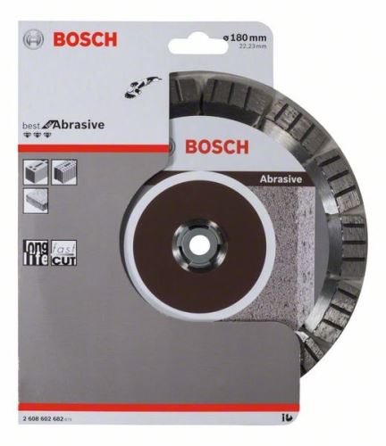 BOSCH Diamantna rezalna plošča Best for Abrasive 180 x 22,23 x 2,4 x 12 mm 2608602682