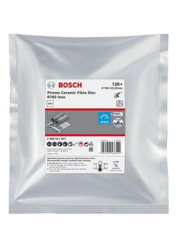 BOSCH EXPERT PRISMA fiber disk R782,180,P120,25 kos 2608621831