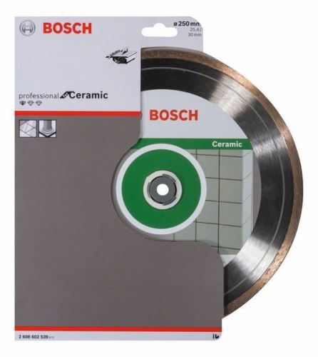 BOSCH Diamantna rezalna plošča Standard for Ceramic 250 x 30+25,40 x 1,6 x 7 mm 2608602539