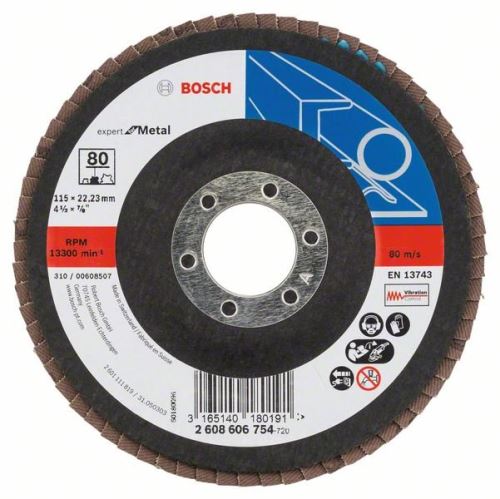 BOSCH Lamelni brus X551, Expert for Metal D = 115 mm; G = 120, lomljeno 2608607346