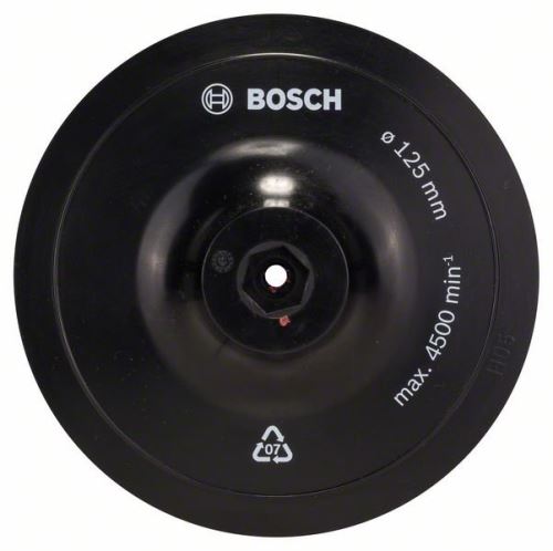 BOSCH Pritrdilna plošča z ježkom 125 mm, 8 mm 1609200154