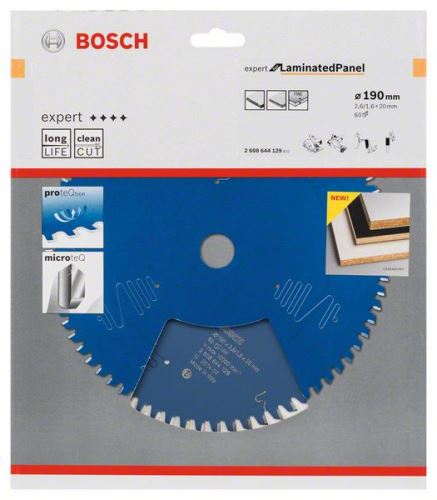 BOSCH žagin list Expert for Laminated Panel 190 x 20 x 2,6 mm, 60 2608644129