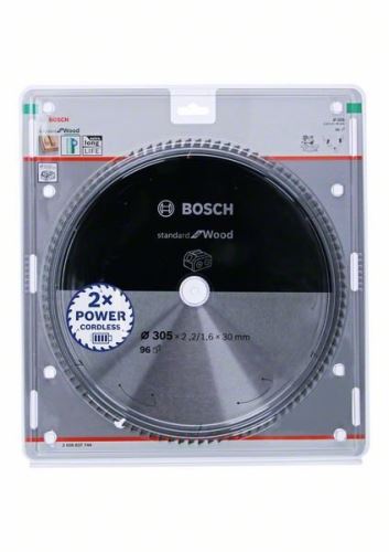 BOSCH žagin list za akumulatorske žage; Standard za les 305x30x2,2/1,6x96T 2608837744