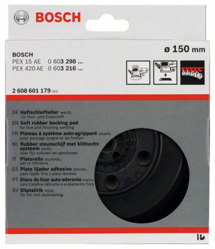 Mehke brusilne plošče BOSCH, 150 mm 2608601179