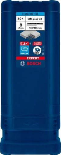 BOSCH EXPERT sveder SDS plus-7X, 8x100x165 50 kosov 2608900192