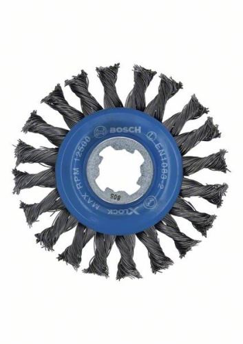 BOSCH X-LOCK Disk žična pletena krtača, 115, jeklo 115 mm, 0,5 mm, 12 mm 2608620731