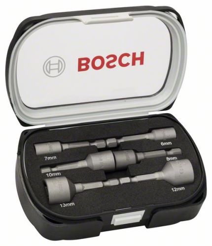 BOSCH 6-delni set nasadnih ključev 50 mm; 6, 7, 8, 10, 12, 13 mm 2608551079