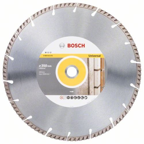 BOSCH Diamantna rezalna plošča Standard for Universal 350 × 25,4 350x25,4x3,3x10 mm 2608615071