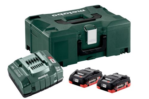 METABO Osnovni set (polnilec + baterije) 18V / 2x LiHD 4,0 Ah + etui 685130000