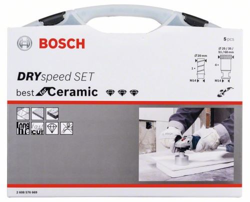 BOSCH 5-delni set Diamond DrySpeed 68.0;51.0; 35,0;25,0;20,0 2608576669