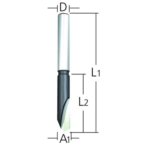 MAKITA rezalnik za alu steblo 6 mm, 65/18 mm D-16988