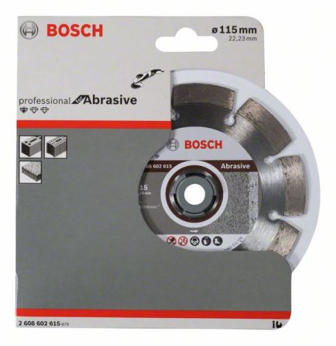 BOSCH Diamantna rezalna plošča Standard for Abrasive 115 x 22,23 x 6 x 7 mm 2608602615