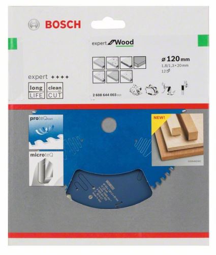 BOSCH žagin list Expert for Wood 120 x 20 x 1,8 mm, 12 2608644003