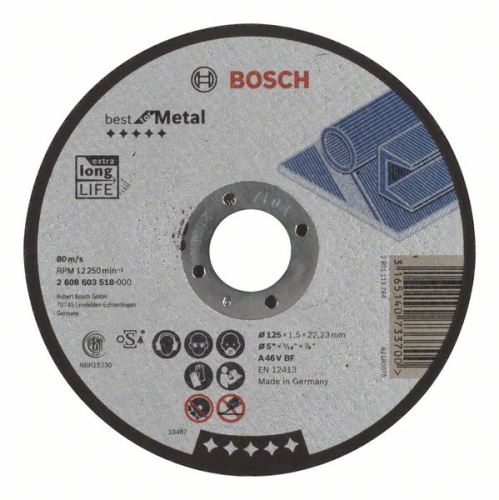 Bosch Ravna rezalna plošča Best for Metal