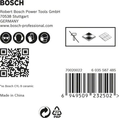 BOSCH EXPERT HEX-9 HardCeramic 5 mm paket 5 kosov 2608900598