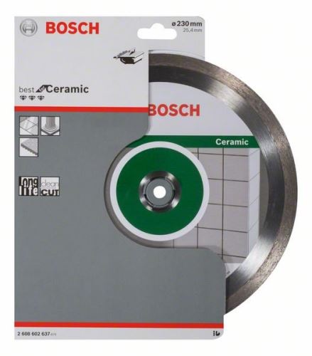 BOSCH Diamantna rezalna plošča Best for Ceramic 230 x 25,40 x 2,4 x 10 mm 2608602637